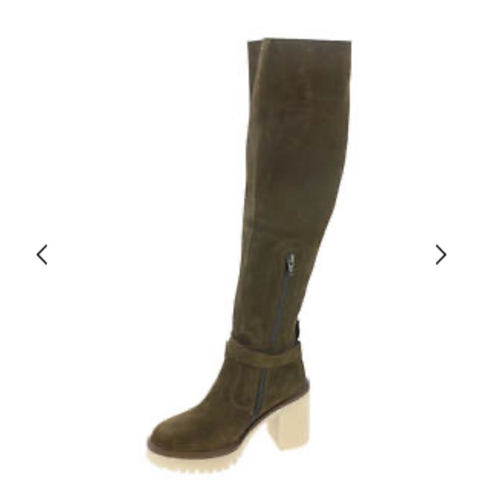 NWT Free People Suede James Chelsea Knee High Tall Brown Boots 
Size 38 US 8 - Picture 4 of 12
